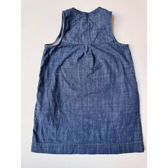 Monteau 100% Cotton Light Denim Sleeveless Mini Shift Dress Women's Medium - Picture 7 of 9